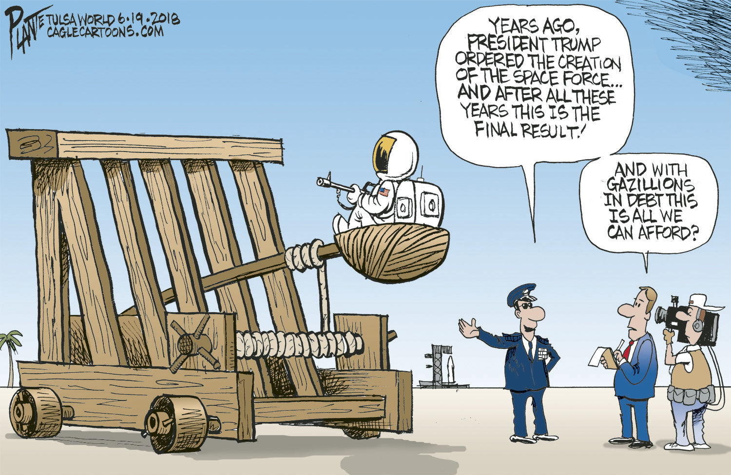 Bruce Plante Cartoon: Space Force